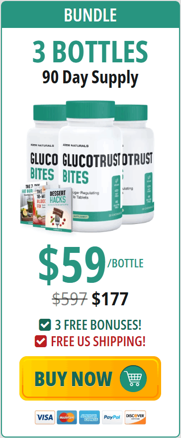 Buy GlucoTrust Bites 3 Bottle
